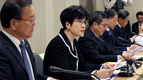 김영주 고용노동부 장관(사진)은 지난 9일 오전 서울 영등포구 수출입은행에서 열린 관계부처 합동 브리핑에서 일자리 안정자금 시행계획을 발표했다.